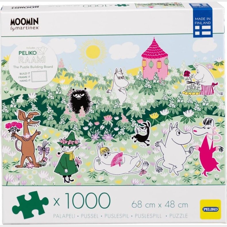 Mumitroldene - Blomstret Mumi-puslespil - 1000 Brikker