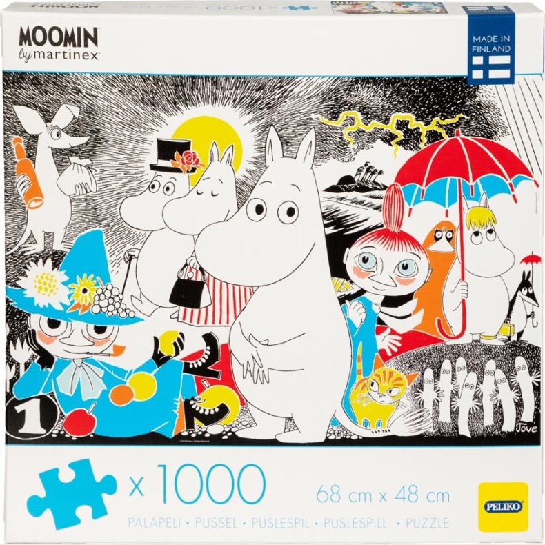 Mumitroldene - Farverigt Mumi Tegneserie Puslespil Vol. 1 - 1000 Brikker