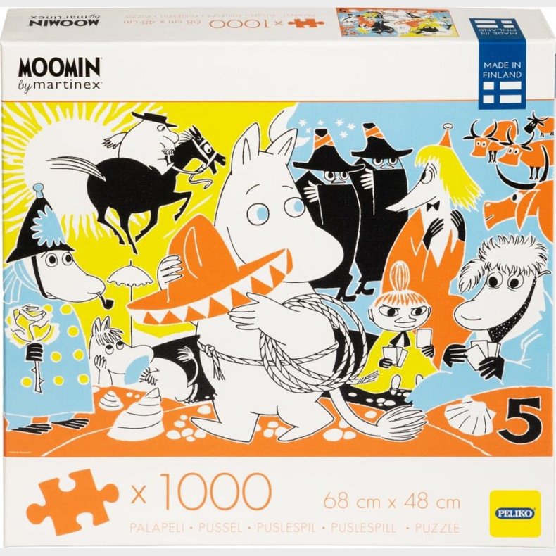 Mumitroldene - Farverigt Mumi Tegneserie Puslespil Vol. 5 - 1000 Brikker