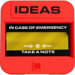 Mustard - Emergency Sticky Notes - 100 Sheets