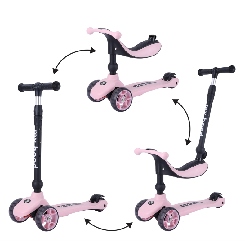 My Hood | Lbehjul/Lbecykel - Kick'n'Ride, Rosa