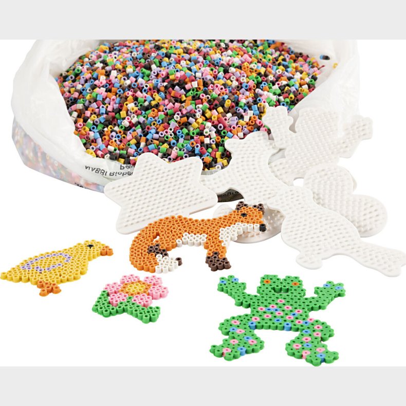 R�r Perler Og Perleplader Klasses�t - Medium - Standardfarver - 30000 Stk.