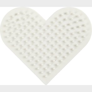Perleplade - Lille Hjerte - Medium - Nabbi Biobeads