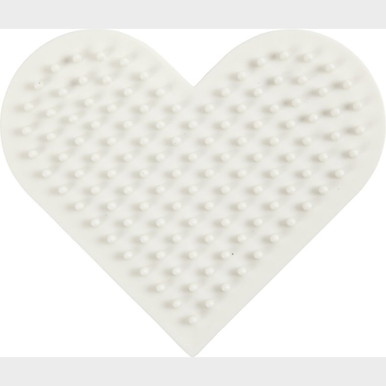 Perleplade - Lille Hjerte - Medium - Nabbi Biobeads
