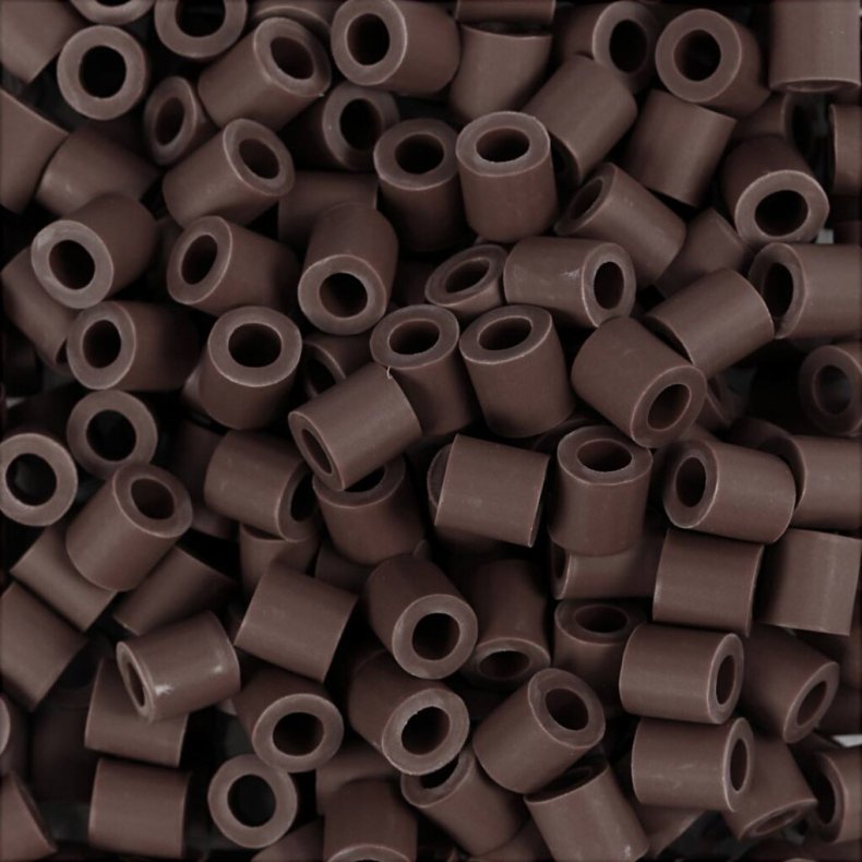 Rr Perler Til Perleplader - Medium - Brun - 1000 Stk. - Nabbi Biobeads