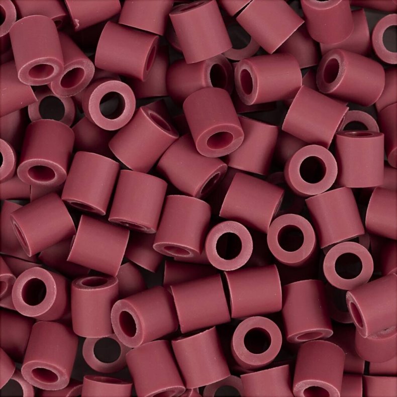 Rr Perler Til Perleplader - Medium - Bugundy - 1000 Stk. - Nabbi Biobeads