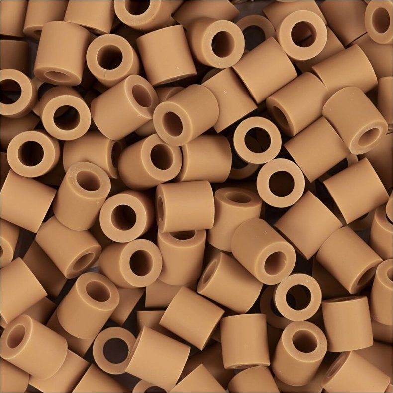 Rr Perler Til Perleplader - Medium - Caramel - 1000 Stk. - Nabbi Biobeads