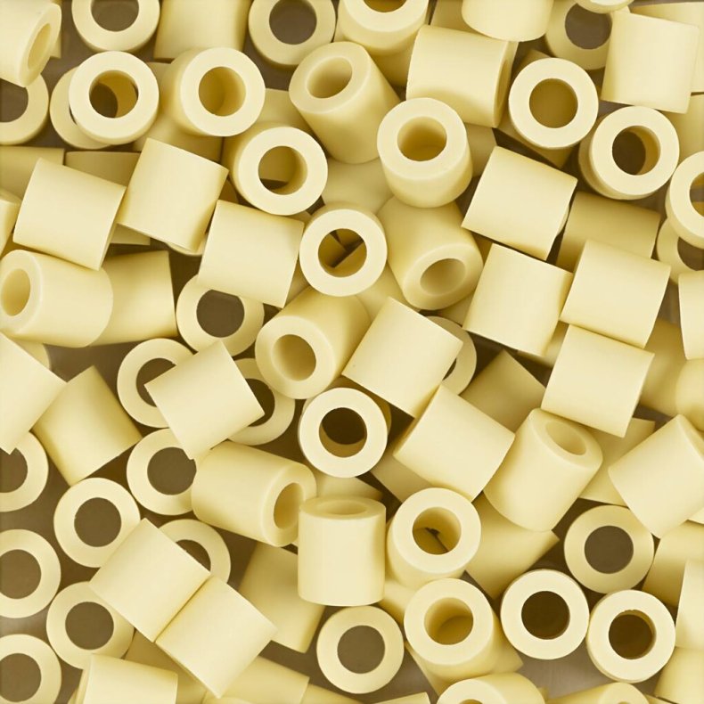 Rr Perler Til Perleplader - Medium - Lys Gul - 1000 Stk. - Nabbi Biobeads