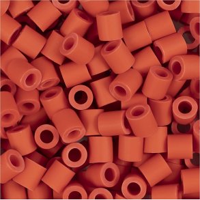 Rr Perler Til Perleplader - Medium - Lys Rd - 1000 Stk. - Nabbi Biobeads