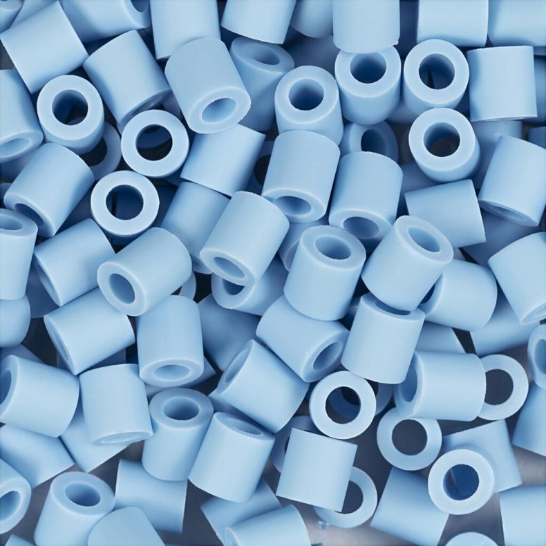 Rr Perler Til Perleplader - Medium - Lysebl - 1000 Stk. - Nabbi Biobeads