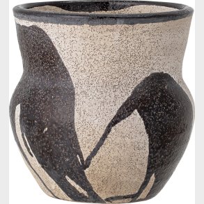 Bloomingville - Nala Urtepotteskjuler - Sort - Terrakotta Keramik