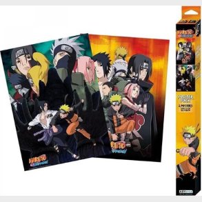 Naruto Shippuden Plakater - Ninjas - 2 Stk - 52x38 Cm