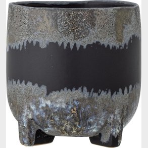 Bloomingville - Nasru Urtepotteskjuler - Sort - Stentj Keramik