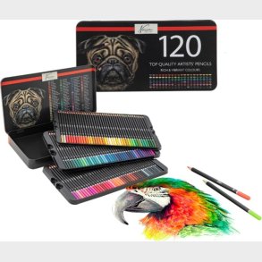 Farveblyanter I Metal�ske -  Nassau - 120 Stk