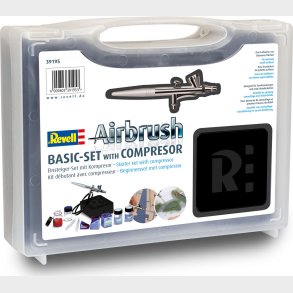 Revell - Airbrush Basic Set With Compressor - 39195
