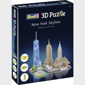 Revell 3d Puzzle - New York Skyline - 123 Brikker - 37 Cm