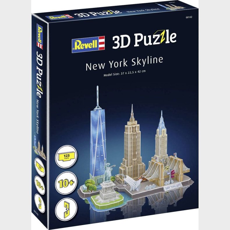 Revell 3d Puzzle - New York Skyline - 123 Brikker - 37 Cm