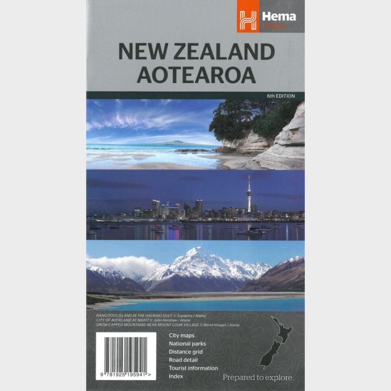 Hema Maps - New Zealand Aotearoa Country Map - English book