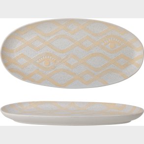 Bloomingville - Newa Serveringsfad - Natur - Stentj Keramik