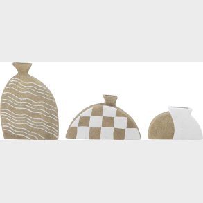 Bloomingville - Nezha Deko Vase - Natur - Terrakotta - St Med 3 Stk