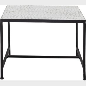 Bloomingville - Niah Sofabord - Hvid - Sten - Firkantet