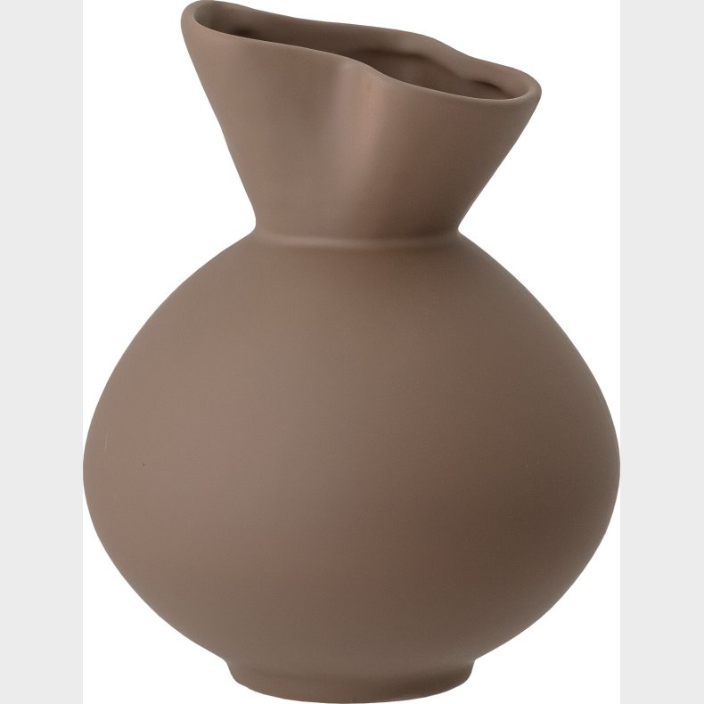 Bloomingville - Nicita Vase - Brun - Stentj - H 20 Cm