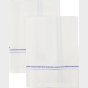 Nicolas Vah - Viskestykker - Amow - Hvid Og Bl - 2 Stk