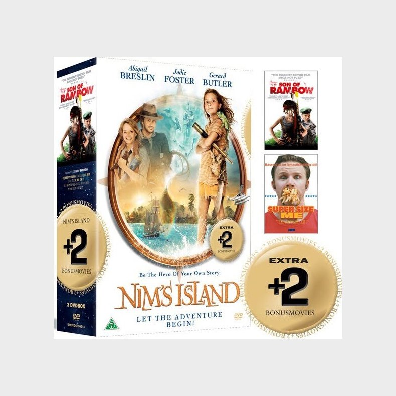 Nims Island // Son Of Rambow // Super Size Me - DVD - Film