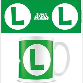 Nintendo - Super Mario Luigi Initial White Pod Mug - White