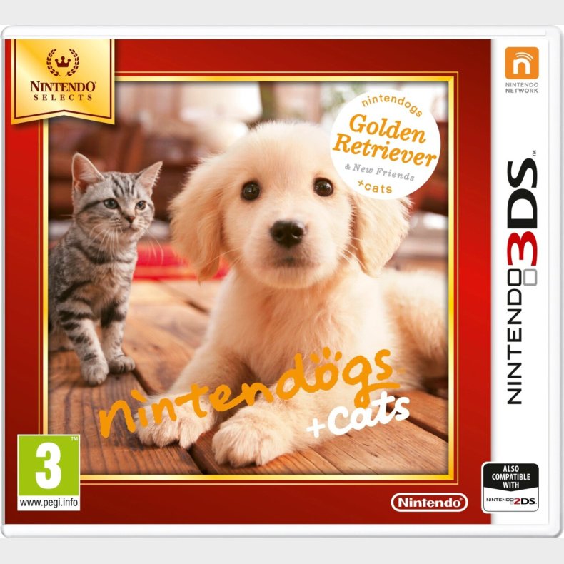 Nintendogs And Cats 3d: Golden Retriever (select) - Nintendo 3DS