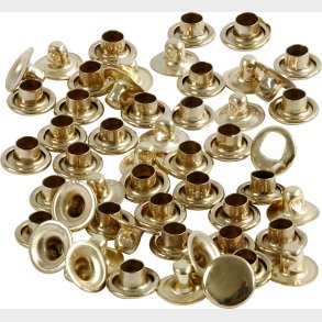 Nitte -  7 Mm - Messing - 50 Stk.