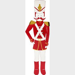 Nddeknkker - H 110 Cm - B 30 Cm - 300 G - Guld - Rd - Hvid - 1 Stk.