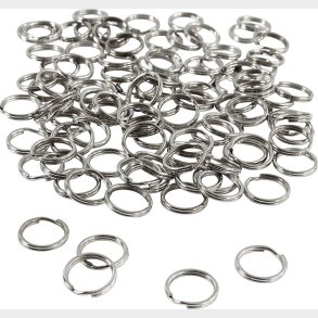 Ngleringe - Slv - Splitringe -  12 Mm - 100 Stk