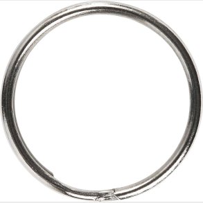 Ngleringe - Slv - Splitringe -  20 Mm - 8 Stk