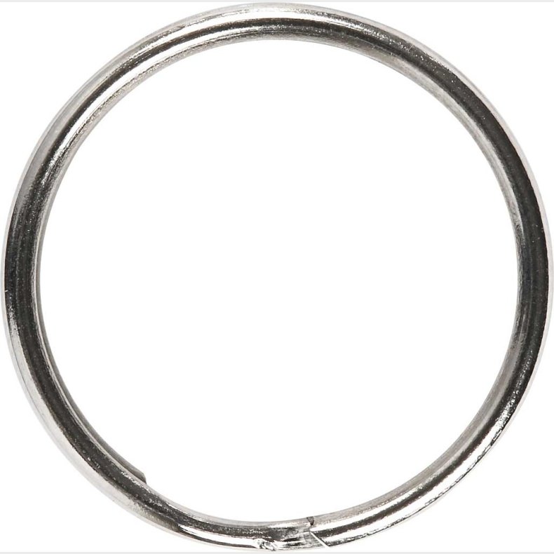 Ngleringe - Slv - Splitringe -  20 Mm - 8 Stk