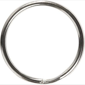 Ngleringe - Slv - Splitringe -  25 Mm - 8 Stk