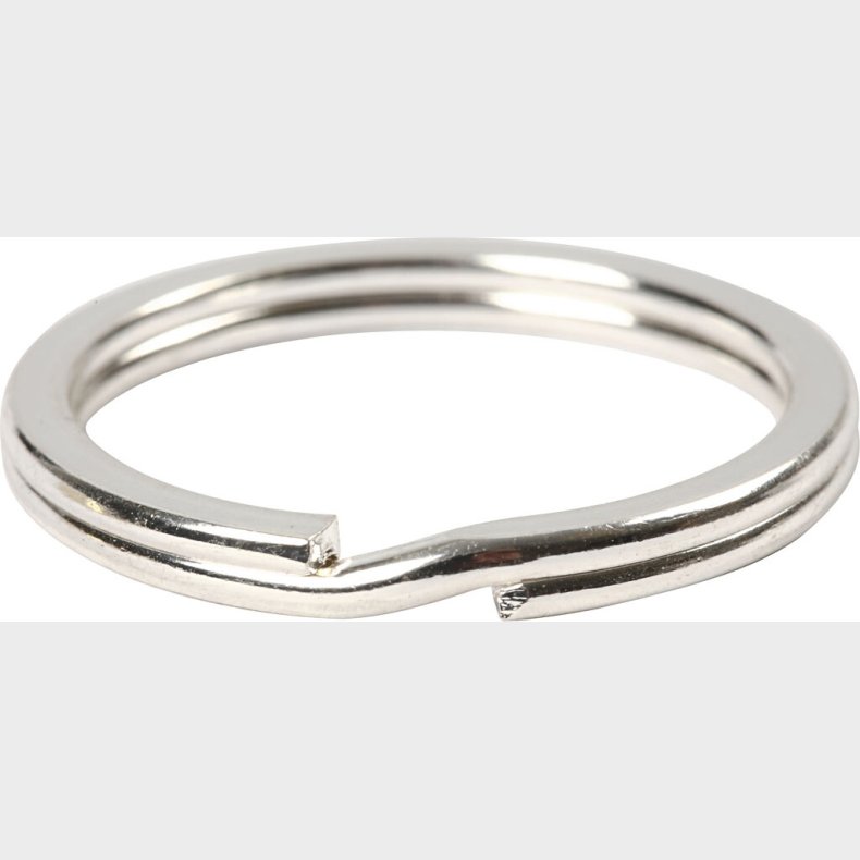 Ngleringe - Slv - Splitringe -  28 Mm - 4 Stk