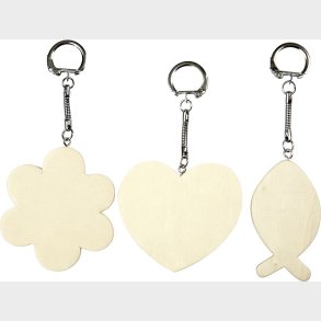 Ngleringe Med Trskilt - Str. 6-7 Cm - Tykkelse 3 Mm - 12 Stk.