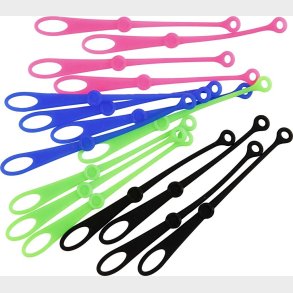 Ngleringe Til Vedhng - Silikone - 10,5x1 Cm - 4 Farver - 45 Stk