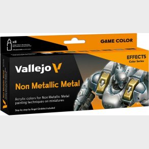 Vallejo - Game Color Maling S�t - Non Metallic Metal - Effects - 8x18 Ml