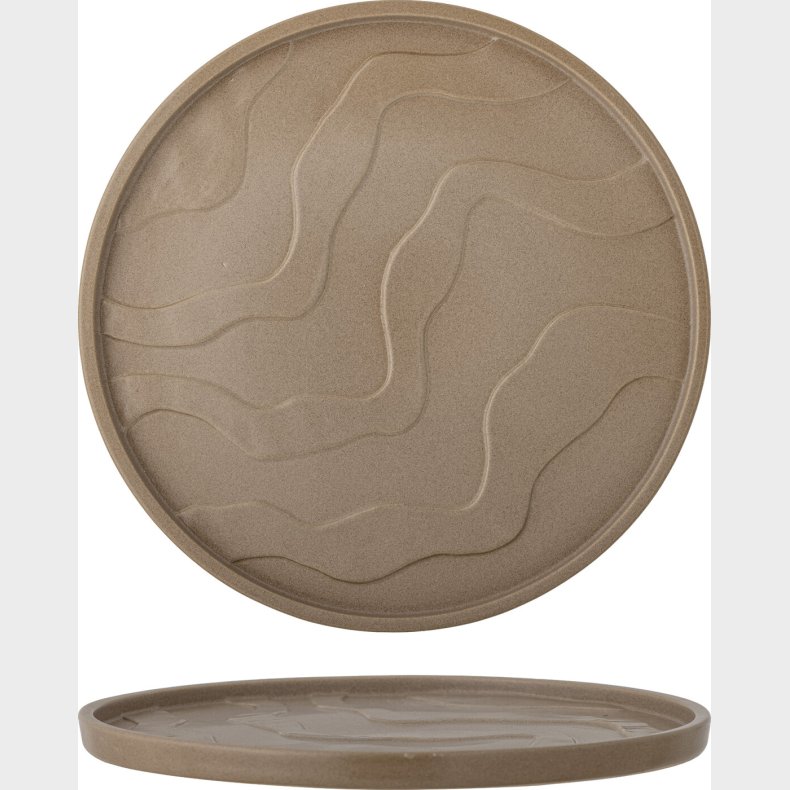 Bloomingville - Noria Serveringsfad - Brun - Stentj Keramik