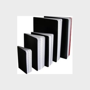 Notes Sort Voks A6 Linjeret - Bright Office