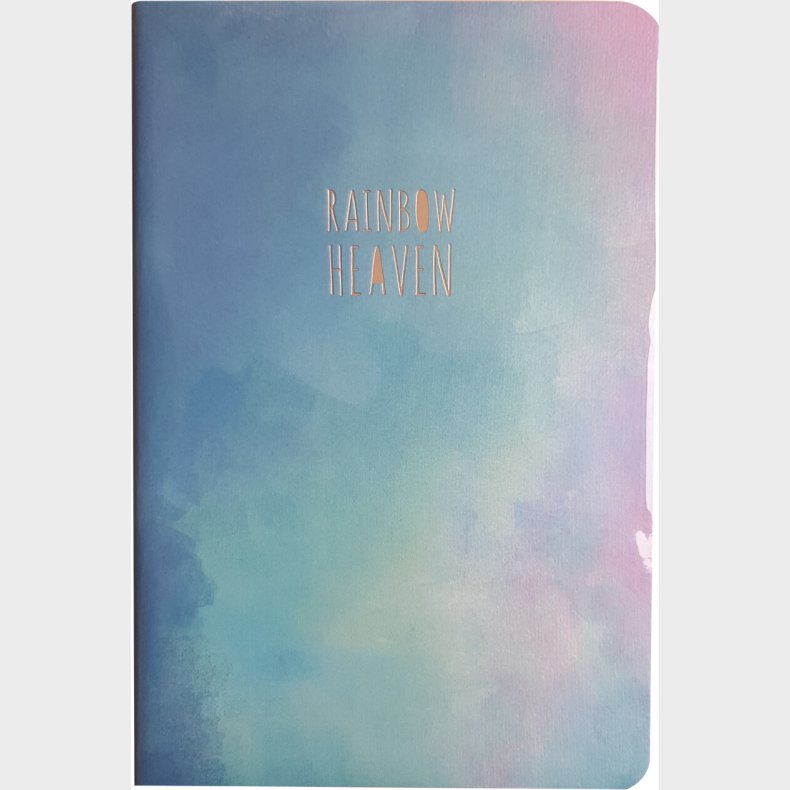 Notesbog 14 X 21 Cm - Linjeret Rainbowheaven