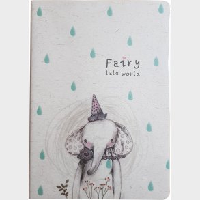 Notesbog 19 X 25,5 Cm - Linjeret Fairytale Eleph