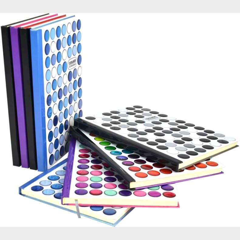 Notesbog A6 Med 3d Prikker Og Hologram