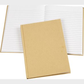 Notesbog - Linieret - A5 - 60 G - Brun - 1 Stk.