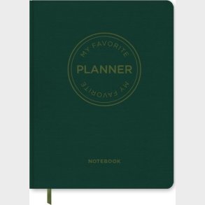 Notesbog - My Favorite Planner - Skovgr�n