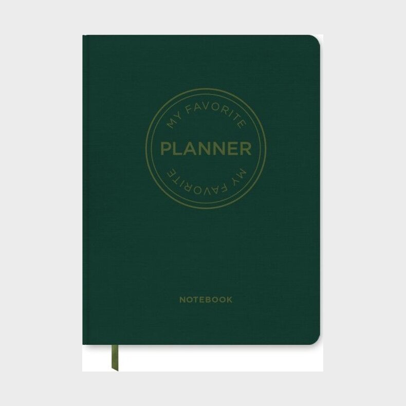 Notesbog - My Favorite Planner - Skovgr�n