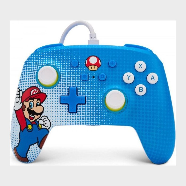 Powera - Enhanced Controller Til Nintendo Switch - Mario Pop Art - Bl