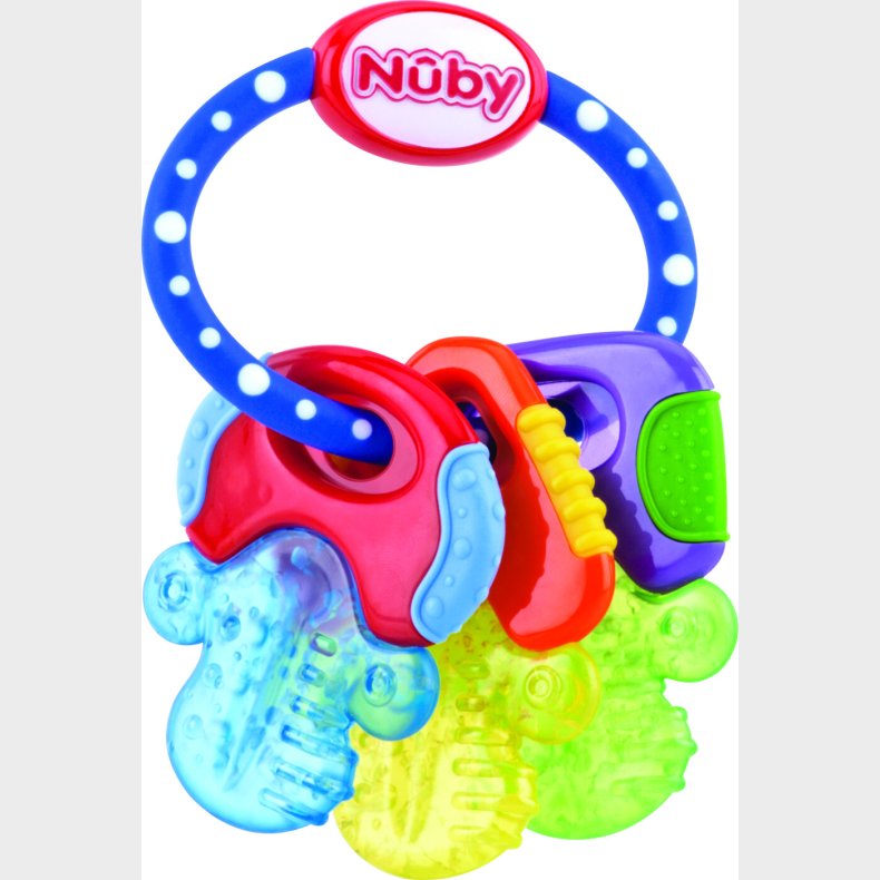 Nuby - Bide-icybite N�gler - 3m+bl�/gul/gr�n